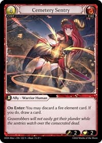 Cemetery Sentry - Dawn of Ashes Alter Edition - Grand Archive TCG card