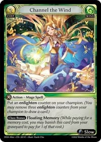 Channel the Wind - Dawn of Ashes Alter Edition - Grand Archive TCG card