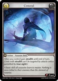 Conceal - Dawn of Ashes Alter Edition - Grand Archive TCG card