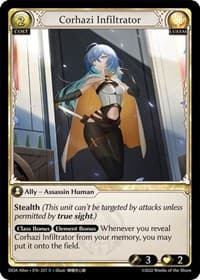 Corhazi Infiltrator - Dawn of Ashes Alter Edition - Grand Archive TCG card