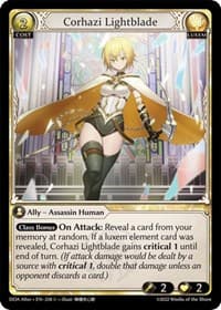 Corhazi Lightblade - Dawn of Ashes Alter Edition - Grand Archive TCG card