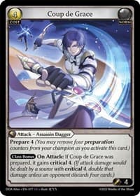 Coup de Grace - Dawn of Ashes Alter Edition - Grand Archive TCG card