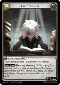 Cram Session - Dawn of Ashes Alter Edition - Grand Archive TCG card
