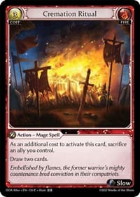 Cremation Ritual - Dawn of Ashes Alter Edition - Grand Archive TCG card