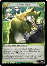Cry for Help - Dawn of Ashes Alter Edition - Grand Archive TCG card