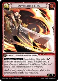 Devastating Blow - Dawn of Ashes Alter Edition - Grand Archive TCG card