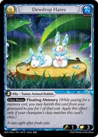 Dewdrop Hares - Dawn of Ashes Alter Edition - Grand Archive TCG card