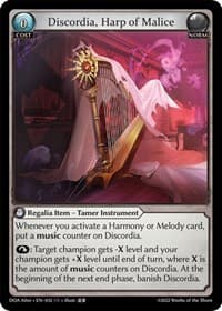 Discordia, Harp of Malice - Dawn of Ashes Alter Edition - Grand Archive TCG card