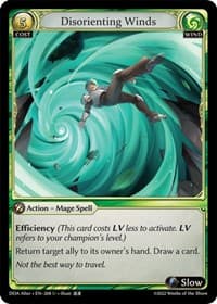 Disorienting Winds - Dawn of Ashes Alter Edition - Grand Archive TCG card