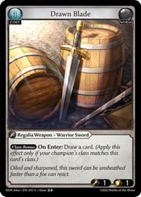 Drawn Blade - Dawn of Ashes Alter Edition - Grand Archive TCG card