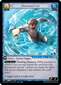 Drowned Cut - Dawn of Ashes Alter Edition - Grand Archive TCG card