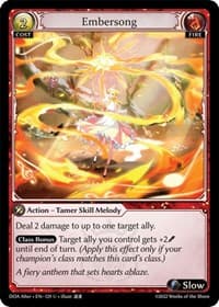 Embersong - Dawn of Ashes Alter Edition - Grand Archive TCG card