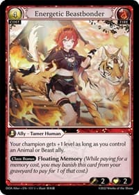 Energetic Beastbonder - Dawn of Ashes Alter Edition - Grand Archive TCG card