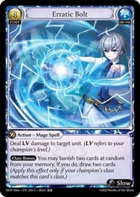 Erratic Bolt - Dawn of Ashes Alter Edition - Grand Archive TCG card