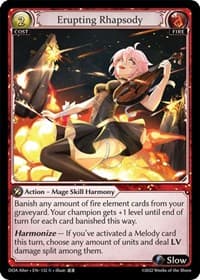 Erupting Rhapsody - Dawn of Ashes Alter Edition - Grand Archive TCG card