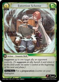 Extortion Scheme - Dawn of Ashes Alter Edition - Grand Archive TCG card