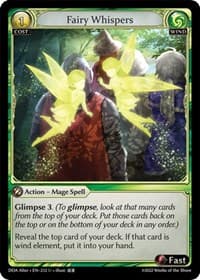 Fairy Whispers - Dawn of Ashes Alter Edition - Grand Archive TCG card