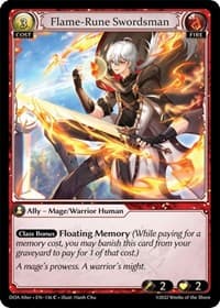 Flame-Rune Swordsman - Dawn of Ashes Alter Edition - Grand Archive TCG card
