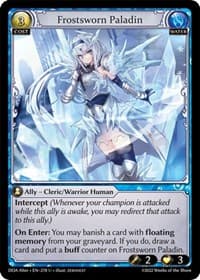 Frostsworn Paladin - Dawn of Ashes Alter Edition - Grand Archive TCG card