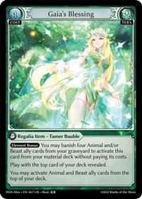 Gaia's Blessing - Dawn of Ashes Alter Edition - Grand Archive TCG card