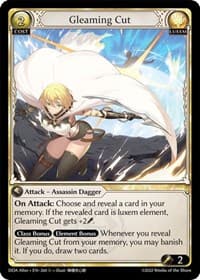 Gleaming Cut - Dawn of Ashes Alter Edition - Grand Archive TCG card