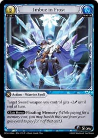 Imbue in Frost - Dawn of Ashes Alter Edition - Grand Archive TCG card