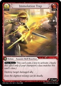 Immolation Trap - Dawn of Ashes Alter Edition - Grand Archive TCG card