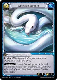 Lakeside Serpent - Dawn of Ashes Alter Edition - Grand Archive TCG card