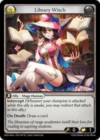 Library Witch - Dawn of Ashes Alter Edition - Grand Archive TCG card