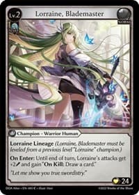 Lorraine, Blademaster - Dawn of Ashes Alter Edition - Grand Archive TCG card