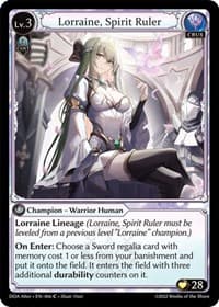 Lorraine, Spirit Ruler - Dawn of Ashes Alter Edition - Grand Archive TCG card