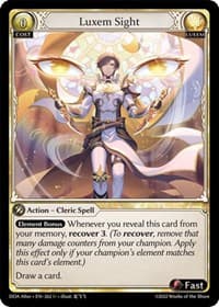 Luxem Sight - Dawn of Ashes Alter Edition - Grand Archive TCG card