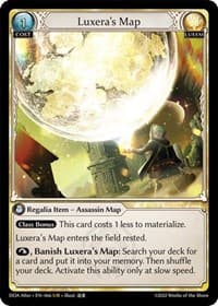 Luxera's Map - Dawn of Ashes Alter Edition - Grand Archive TCG card