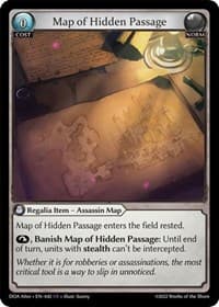 Map of Hidden Passage - Dawn of Ashes Alter Edition - Grand Archive TCG card
