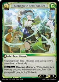 Menagerie Beastbonder - Dawn of Ashes Alter Edition - Grand Archive TCG card
