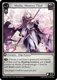 Merlin, Memory Thief - Dawn of Ashes Alter Edition - Grand Archive TCG card
