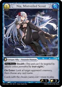 Nia, Mistveiled Scout - Dawn of Ashes Alter Edition - Grand Archive TCG card