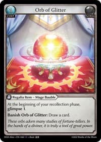 Orb of Glitter - Dawn of Ashes Alter Edition - Grand Archive TCG card