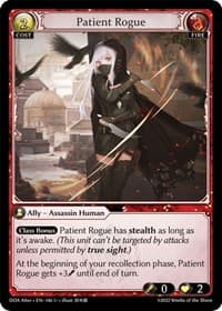 Patient Rogue - Dawn of Ashes Alter Edition - Grand Archive TCG card