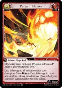 Purge in Flames - Dawn of Ashes Alter Edition - Grand Archive TCG card