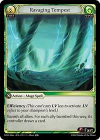 Ravaging Tempest - Dawn of Ashes Alter Edition - Grand Archive TCG card