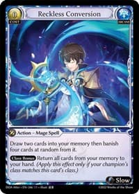 Reckless Conversion - Dawn of Ashes Alter Edition - Grand Archive TCG card