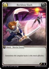 Reckless Slash - Dawn of Ashes Alter Edition - Grand Archive TCG card