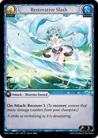 Restorative Slash - Dawn of Ashes Alter Edition - Grand Archive TCG card