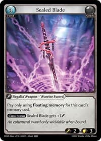 Sealed Blade - Dawn of Ashes Alter Edition - Grand Archive TCG card