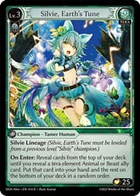 Silvie, Earth's Tune - Dawn of Ashes Alter Edition - Grand Archive TCG card