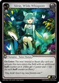 Silvie, Wilds Whisperer - Dawn of Ashes Alter Edition - Grand Archive TCG card