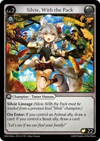 Silvie, With the Pack - Dawn of Ashes Alter Edition - Grand Archive TCG card