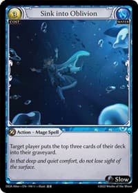 Sink into Oblivion - Dawn of Ashes Alter Edition - Grand Archive TCG card