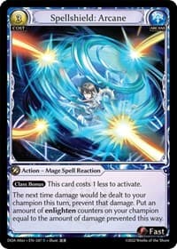 Spellshield: Arcane - Dawn of Ashes Alter Edition - Grand Archive TCG card